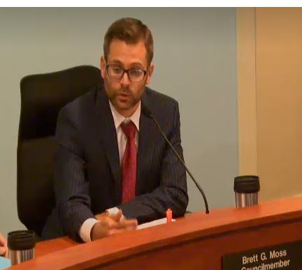 New Vice Mayor Brett Moss
